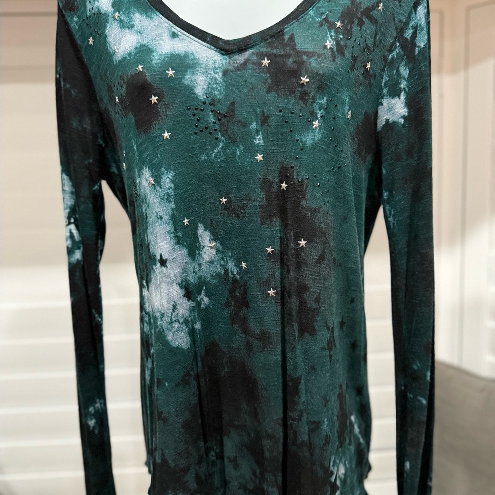 Green Starry Women's Top